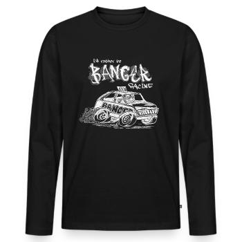Je préfère être Banger Racing - T-shirt manches longues Premium bio Homme - noir - Devant - Nico (187cm)