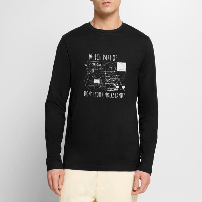 Physics Mechanical Engineering Complex Formulas Nerd Men's Premium Organic Long Sleeve Shirt