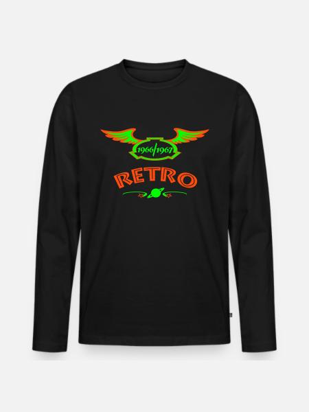 1966 1967 - Männer Premium Bio Langarmshirt - Schwarz