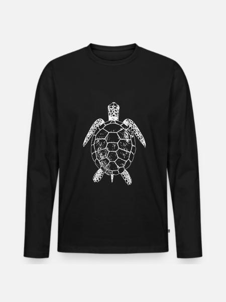 Tortue - T-shirt manches longues Premium bio Homme - noir