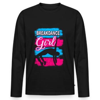 Tanz Tanzen Breakdance Mädchen - Men's Premium Organic Long Sleeve Shirt - black - Front - Nico (187cm)