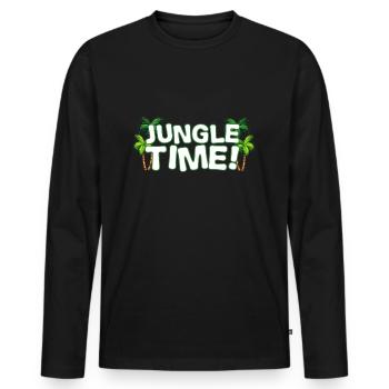 Dschungel Regenwald Naturschutz Amazonas Natur - Männer Premium Bio Langarmshirt - Schwarz - Vorne - Nico (187cm)