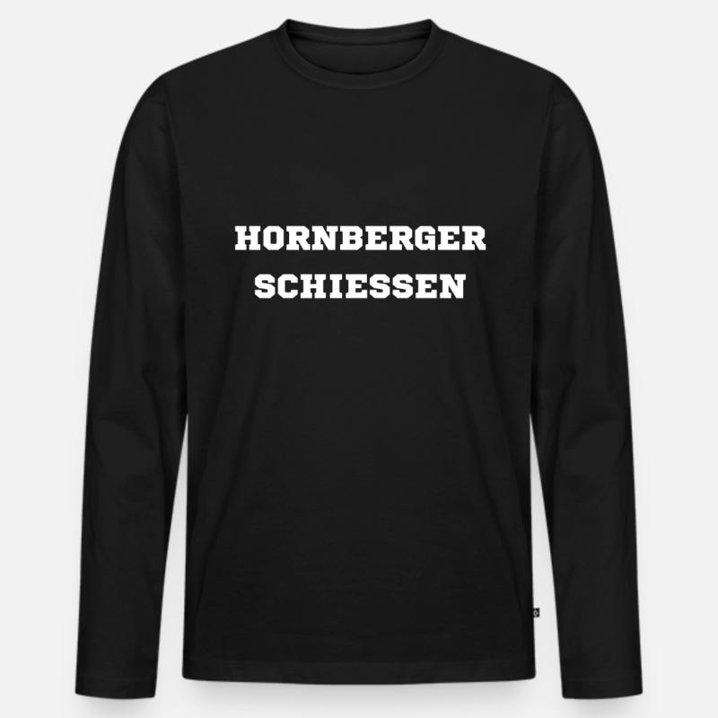 Hornberger Schiessen - Männer Premium Bio Langarmshirt - Schwarz