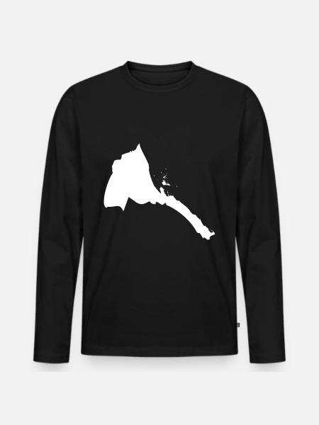 Eritrea map flag - Men's Premium Organic Long Sleeve Shirt - black