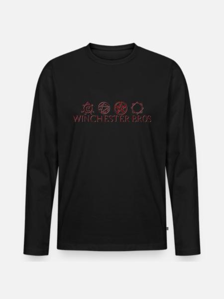 Winchester_Bros - Men's Premium Organic Long Sleeve Shirt - black