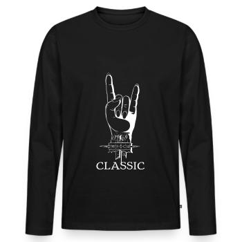 Tee shirt cadeau 1969 Rock classique 50e anniversaire - T-shirt manches longues Premium bio Homme - noir - Devant - Nico (187cm)