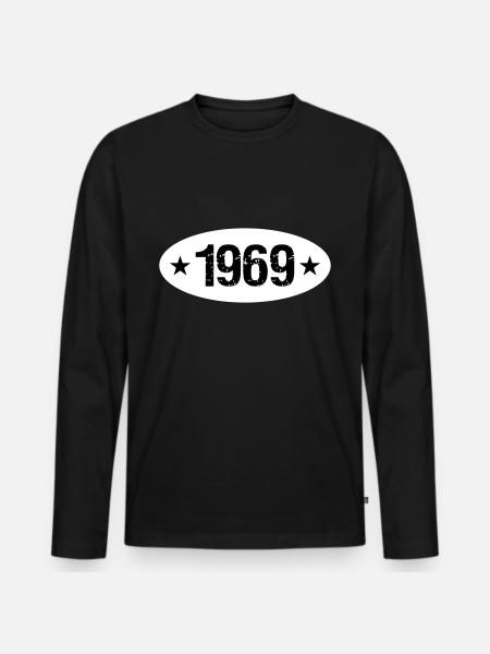 1969 - Men's Premium Organic Long Sleeve Shirt - black