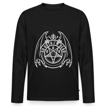 So Goth I'm Dead - Männer Premium Bio Langarmshirt - Schwarz - Vorne - Nico (187cm)
