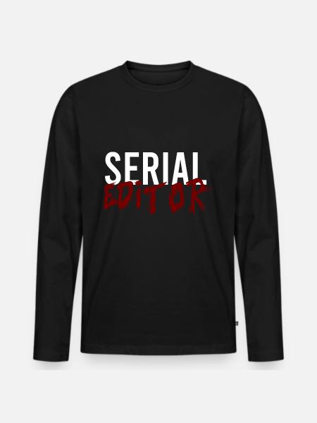 Series Editor - Men's Premium Organic Long Sleeve Shirt - black