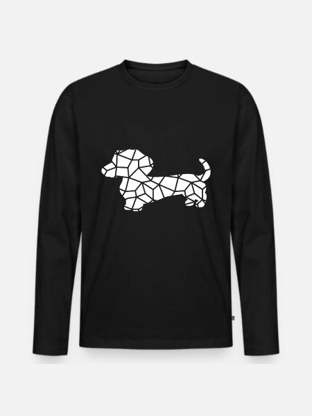 Dackel - T-shirt manches longues Premium bio Homme - noir