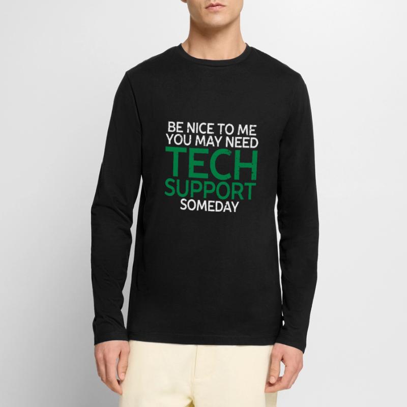 programmer, evolution, computer, nerd Men's Premium Organic Long Sleeve Shirt