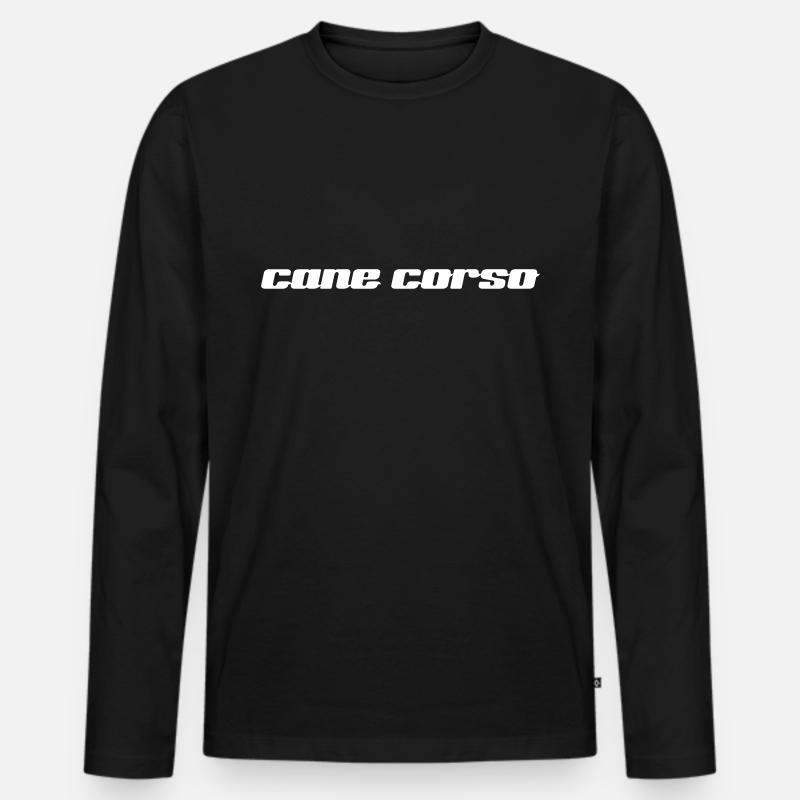Cane Corso - Männer Premium Bio Langarmshirt - Schwarz