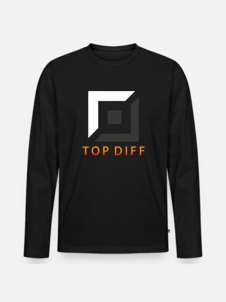 top diff Tilter tilted gaming - Männer Premium Bio Langarmshirt - Schwarz