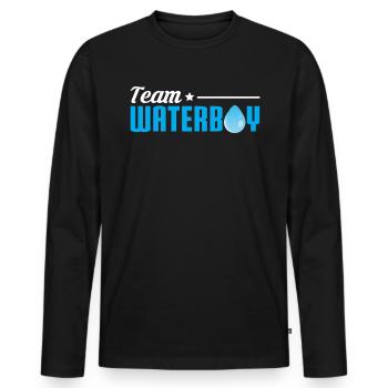 Team Waterboy - Men's Premium Organic Long Sleeve Shirt - black - Front - Nico (187cm)