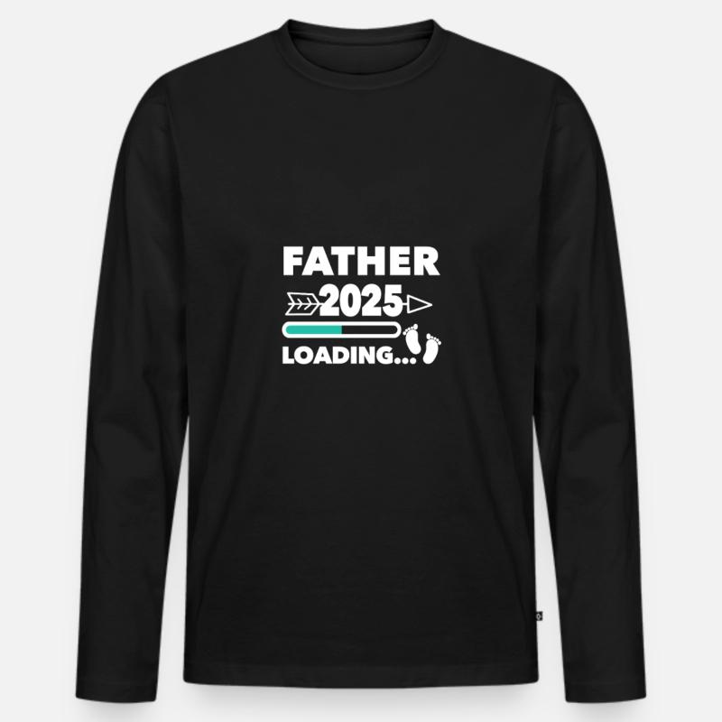 Father 2025 - Männer Premium Bio Langarmshirt - Schwarz