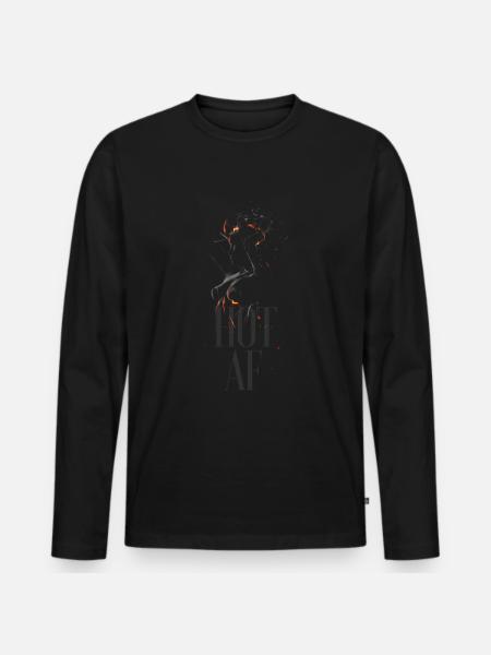 Hot - Men's Premium Organic Long Sleeve Shirt - black