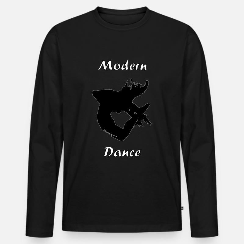 moderner Tanzstil 2 - Männer Premium Bio Langarmshirt - Schwarz