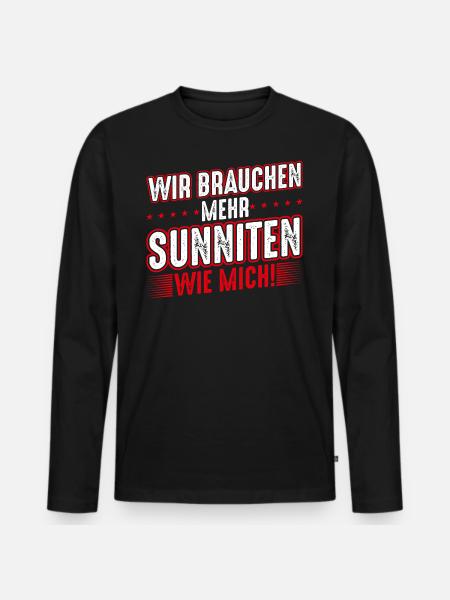 Hatay Sunniten Antakya - Männer Premium Bio Langarmshirt - Schwarz