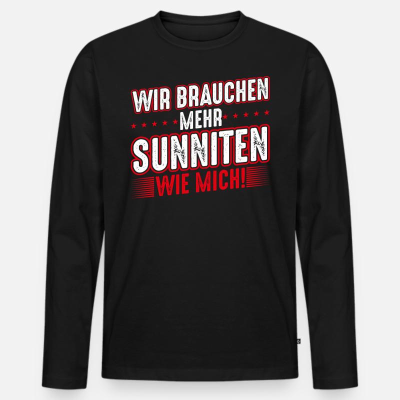 Hatay Sunniten Antakya - Männer Premium Bio Langarmshirt - Schwarz