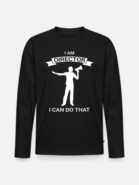 Director Director - Men's Premium Organic Long Sleeve Shirt - black