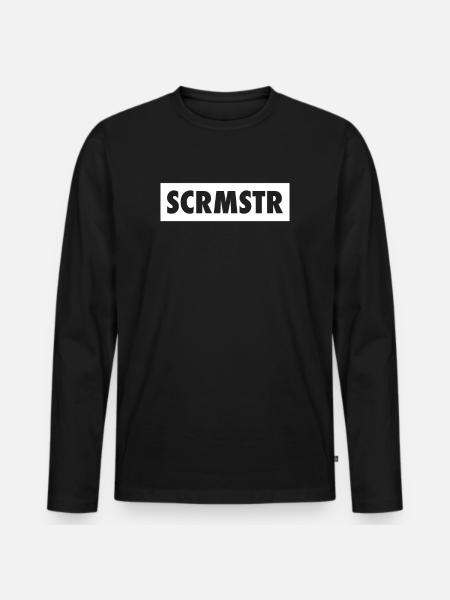 SCRMSTR - Scrum Master - Men's Premium Organic Long Sleeve Shirt - black