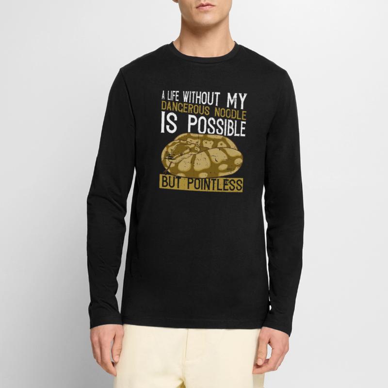 Banane Ballpython Königspython Männer Premium Bio Langarmshirt