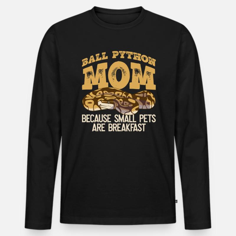 Ballpython Mutter Banane Königspython T-shirt manches longues Premium bio Homme