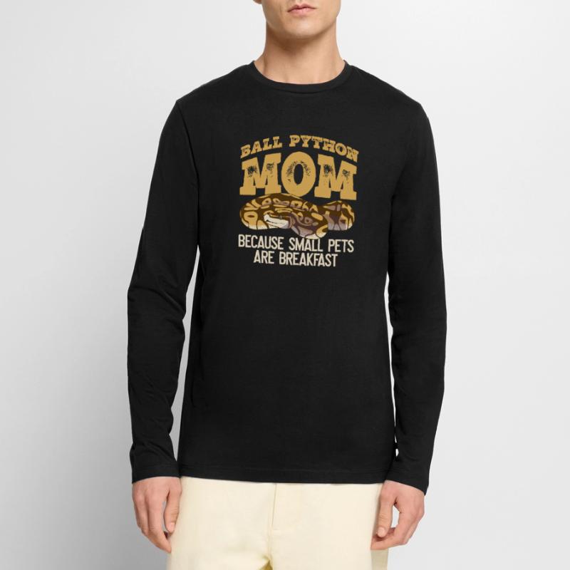 Ballpython Mutter Banane Königspython T-shirt manches longues Premium bio Homme