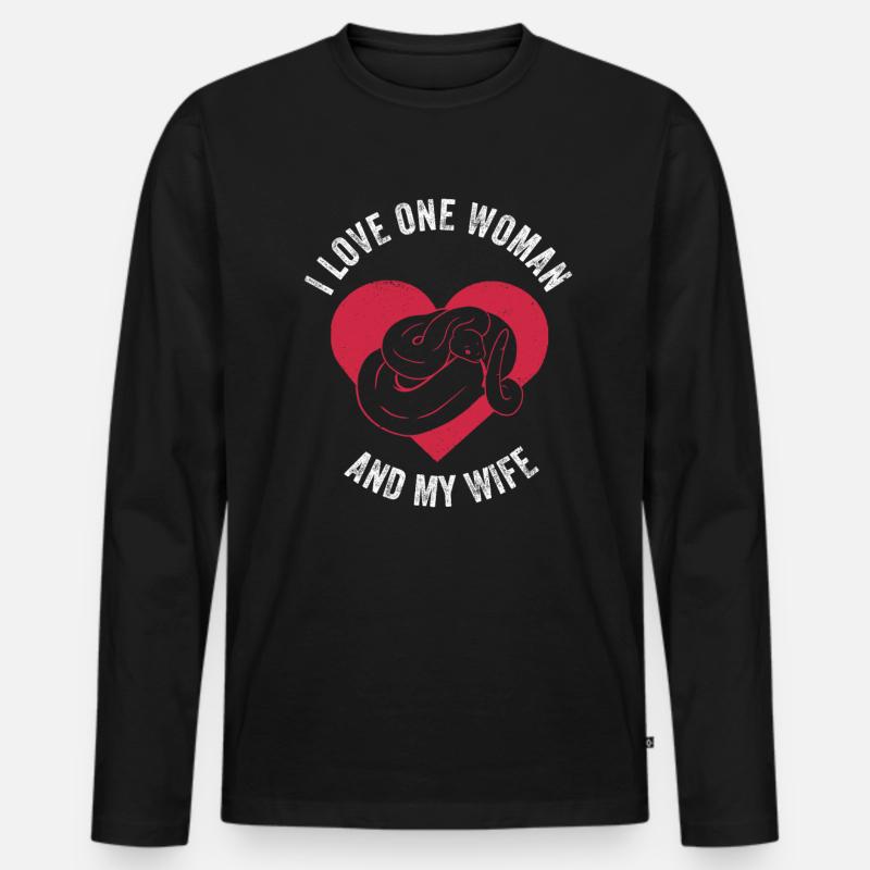 Banana Königspython Python - Men's Premium Organic Long Sleeve Shirt - black