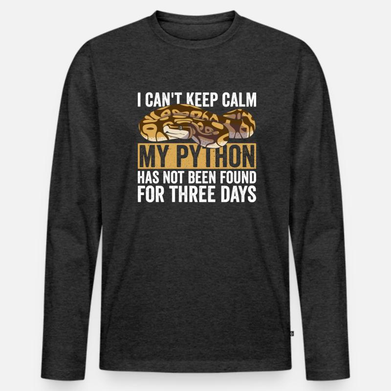 Königspython Bananenkugel Python Männer Premium Bio Langarmshirt