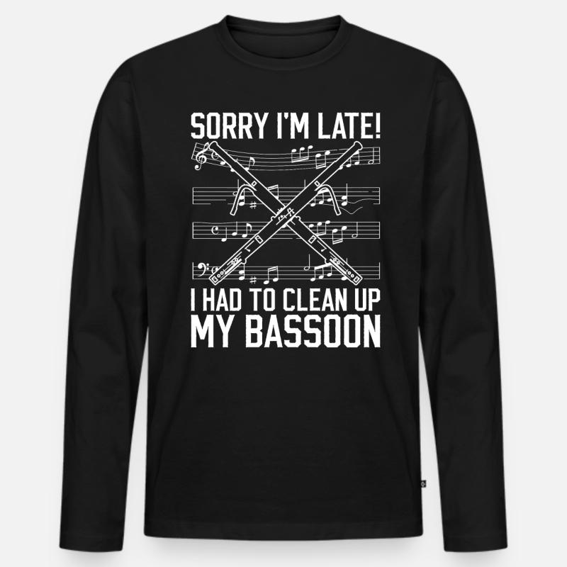 Fagottorchester Und - Männer Premium Bio Langarmshirt - Schwarz