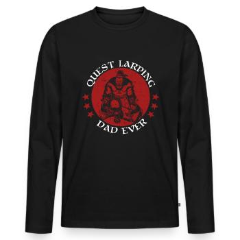 Rollenspiel Vater Und Larper Vater Larp - T-shirt manches longues Premium bio Homme - noir - Devant - Nico (187cm)