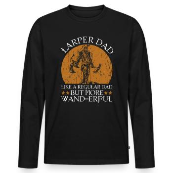 Rollenspiel Larper Dad Und Larper Vater - T-shirt manches longues Premium bio Homme - noir - Devant - Nico (187cm)