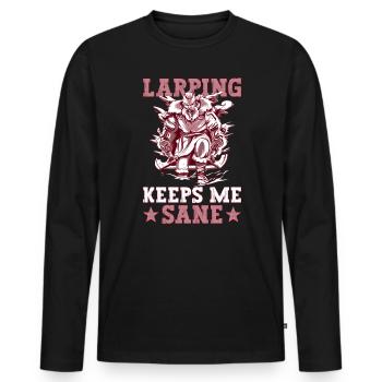 Larping Und Fantasy Rollenspiel Larper Larp - T-shirt manches longues Premium bio Homme - noir - Devant - Nico (187cm)