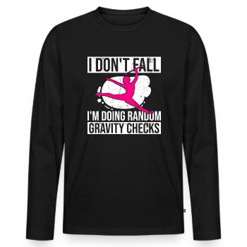 Twirling Recitals Design Für Baton Twirler Und - Männer Premium Bio Langarmshirt - Schwarz - Vorne - Nico (187cm)
