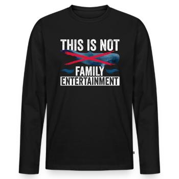 Anti-walbeobachtung Und Orca-beobachtung Rettet - Men's Premium Organic Long Sleeve Shirt - black - Front - Nico (187cm)