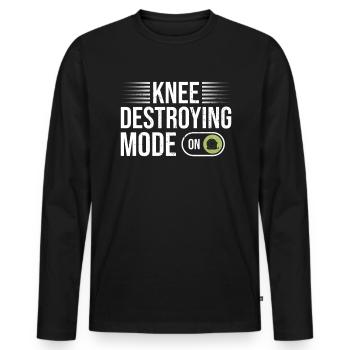 Tile Installer Design Für Teppich- Und - Männer Premium Bio Langarmshirt - Schwarz - Vorne - Nico (187cm)