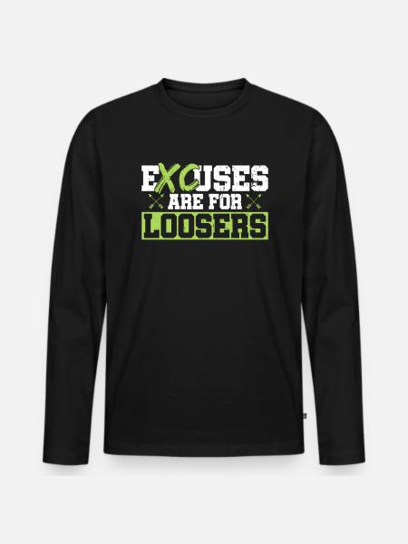 Xc-läufer-design Für Einen Xc-lauf - Men's Premium Organic Long Sleeve Shirt - black