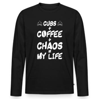 Cub Scout Design Für Einen Pfadfinderführer Und - Männer Premium Bio Langarmshirt - Schwarz - Vorne - Nico (187cm)
