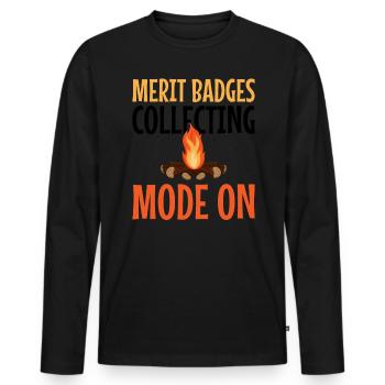 Cub Scouting Design Für Einen Pfadfinderführer - T-shirt manches longues Premium bio Homme - noir - Devant - Nico (187cm)