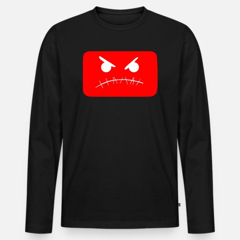 youtube - Männer Premium Bio Langarmshirt - Schwarz