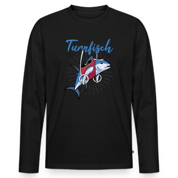 Kunstturnen Geräteturnen Sechskampf Turner Ringe - Männer Premium Bio Langarmshirt - Schwarz - Vorne - Nico (187cm)