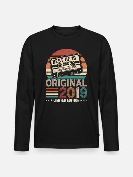 Jubilee Joy 2019 - Men's Premium Organic Long Sleeve Shirt - black