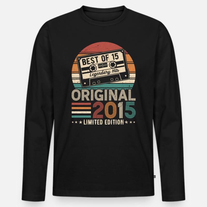 Himmelsgeschenk 2015 - Männer Premium Bio Langarmshirt - Schwarz