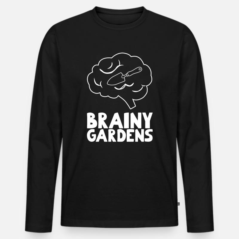 Inspirierende Gardner-sprüche - Männer Premium Bio Langarmshirt - Schwarz