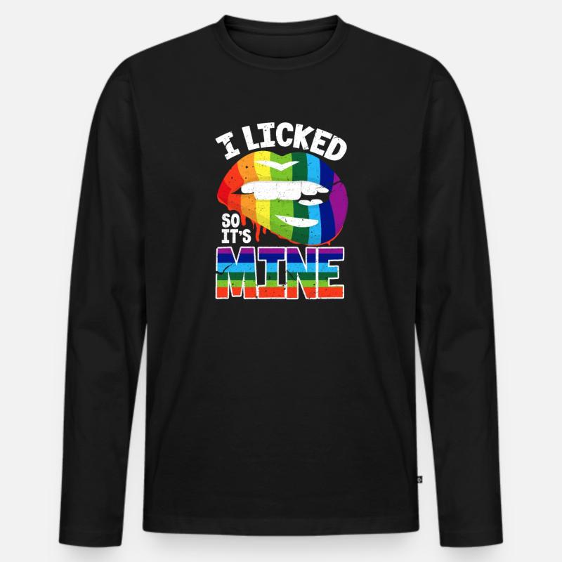 LGBT - Männer Premium Bio Langarmshirt - Schwarz