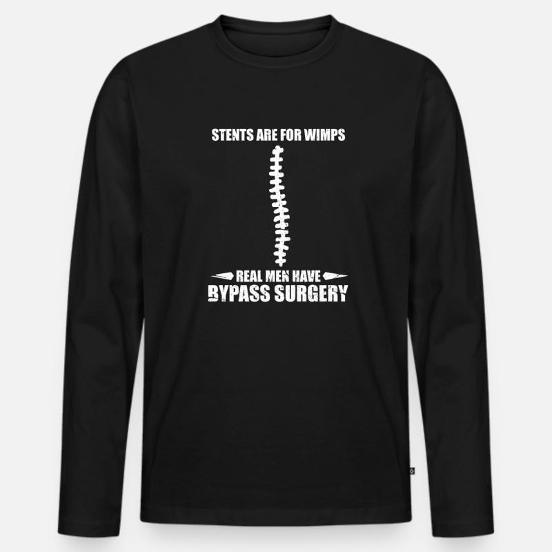 Operation Bypass - Männer Premium Bio Langarmshirt - Schwarz
