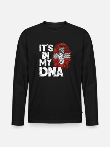 Switzerland Switzerland Gift - Men's Premium Organic Long Sleeve Shirt - black