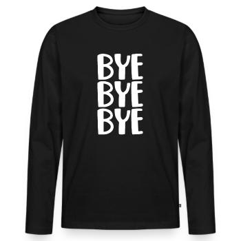 Nsync Bye Boy Band Boy Band Boy Band 90s Gift - Men's Premium Organic Long Sleeve Shirt - black - Front - Nico (187cm)
