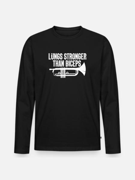 Trompette - T-shirt manches longues Premium bio Homme - noir